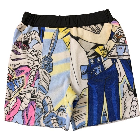 1 of 1 Custom Shorts, Elastic 32”-38”, 1996 towel vintage, reworked clothing art - Picture 4 of 6